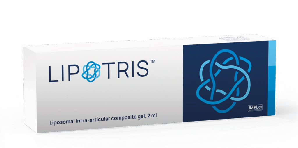 LIPOTRIS injekcia do kolena - liposomálny gel pre úľavu od bolesti